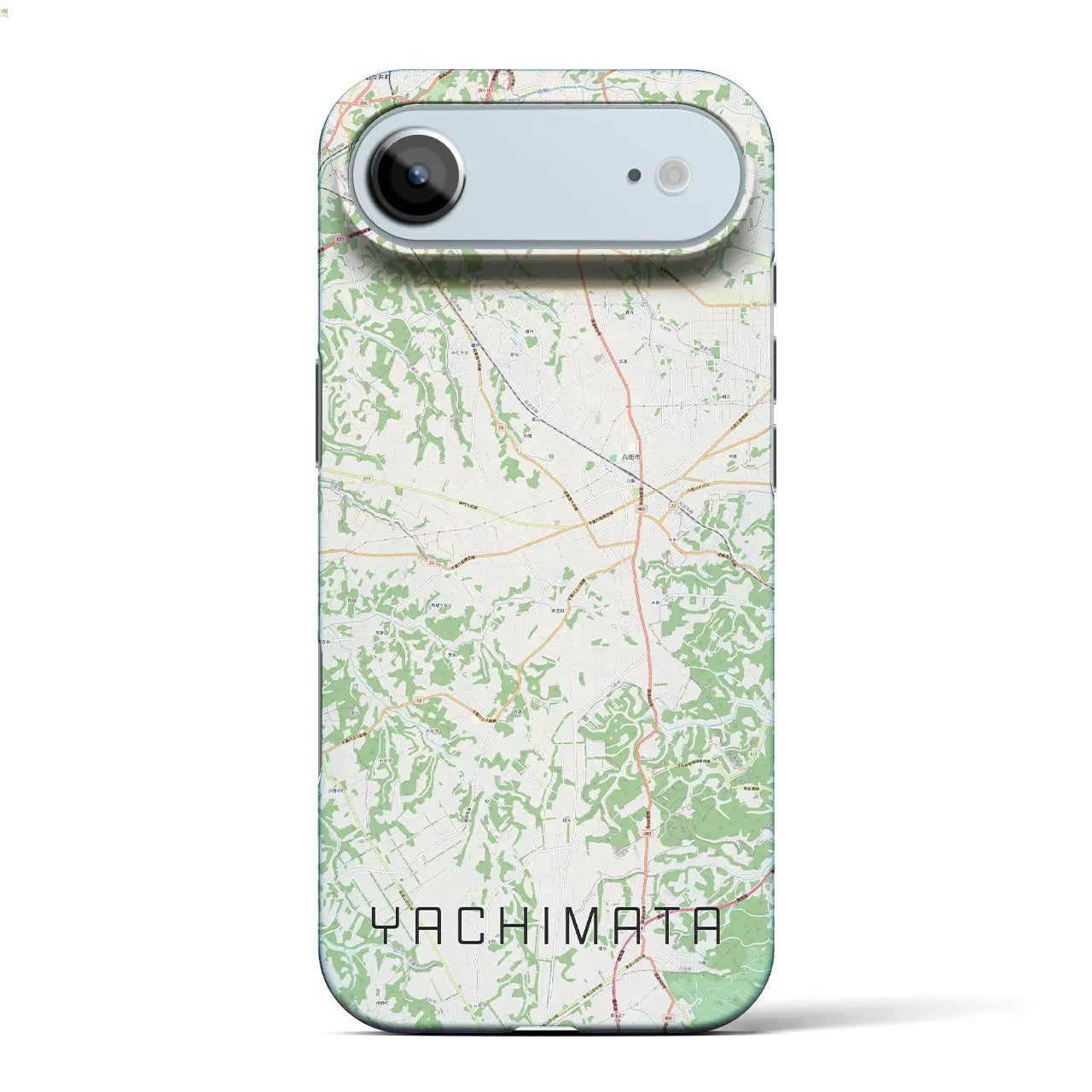 【八街(千葉県)】地図柄iPhoneケース(バックカバータイプ)ナチュラル・iPhone 17 Pro Max 用