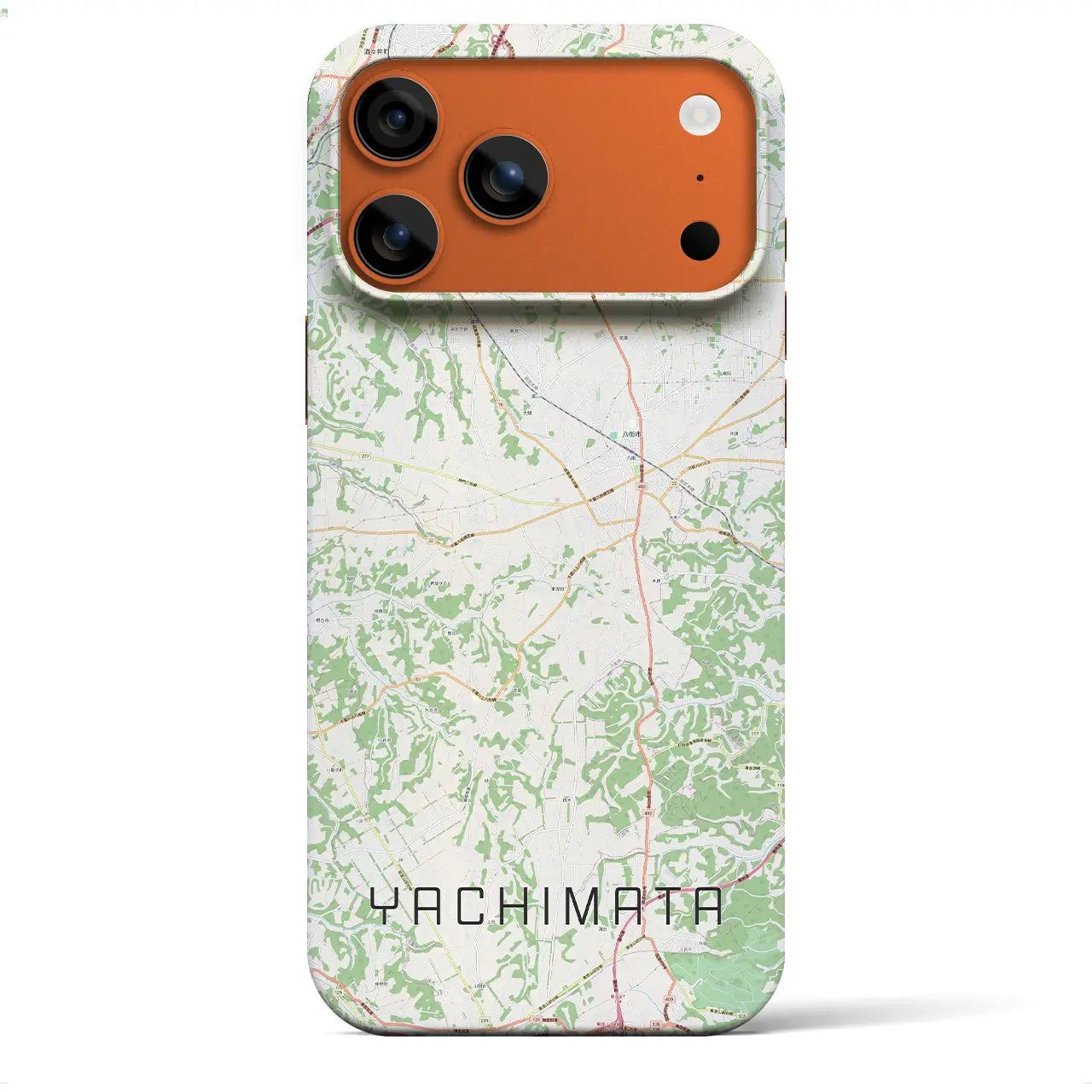 【八街(千葉県)】地図柄iPhoneケース(バックカバータイプ)