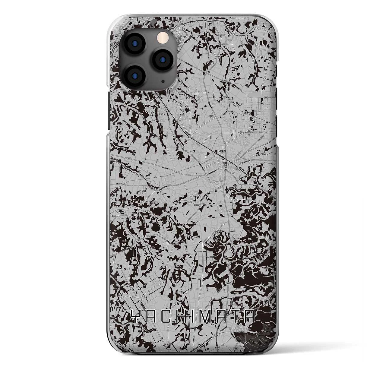 【八街(千葉県)】地図柄iPhoneケース(クリアタイプ)