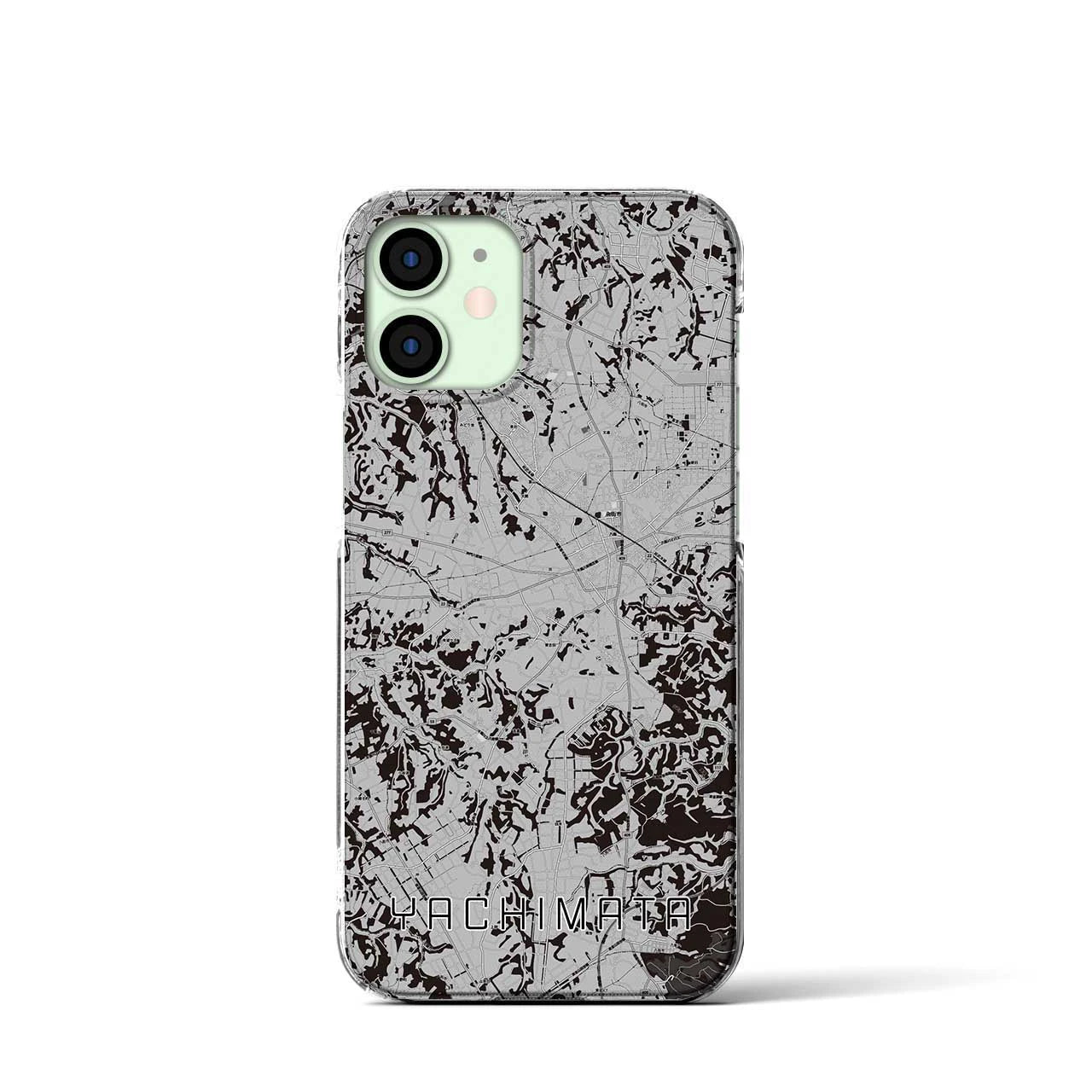 【八街(千葉県)】地図柄iPhoneケース(クリアタイプ)