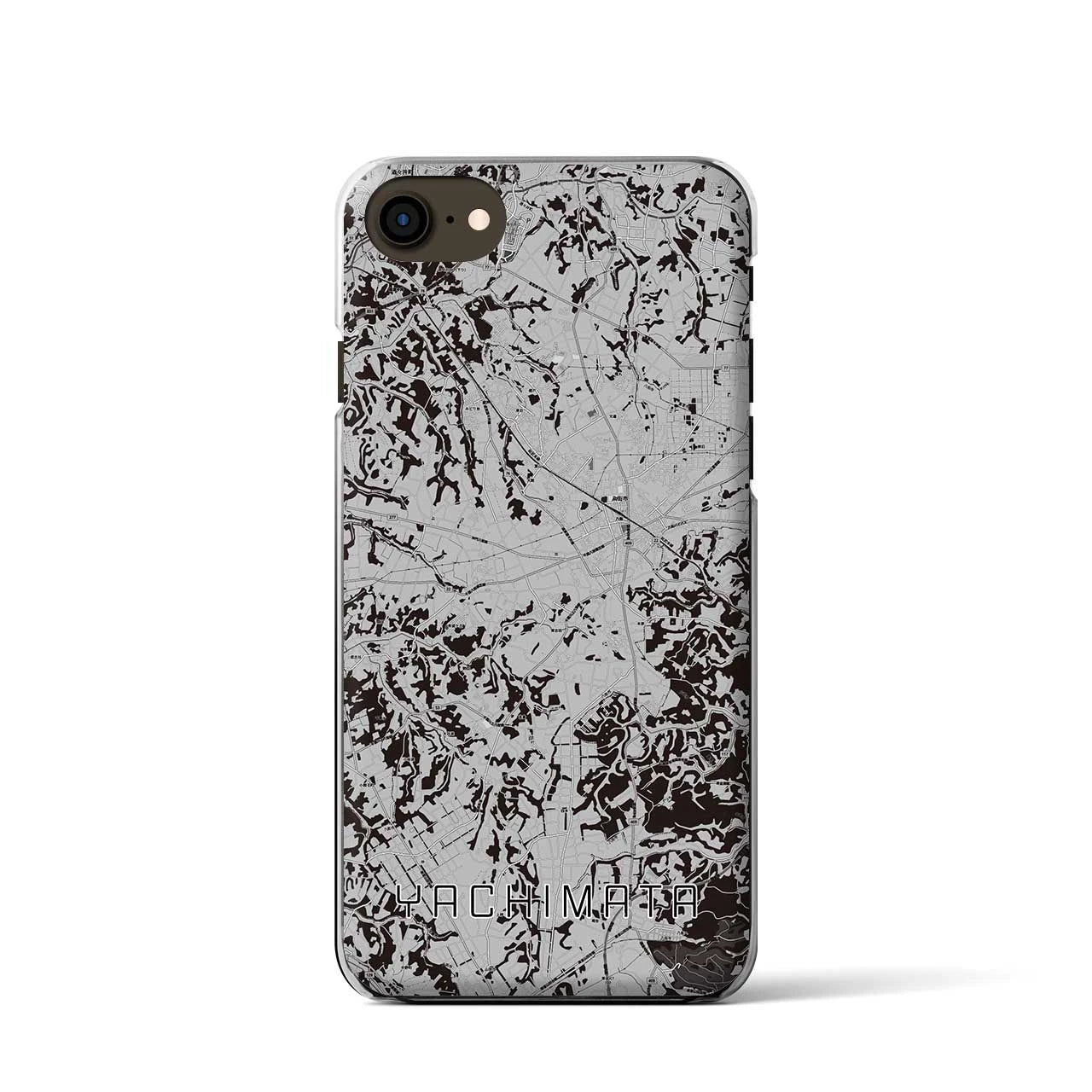 【八街(千葉県)】地図柄iPhoneケース(クリアタイプ)