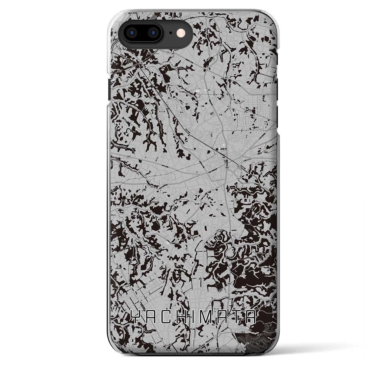 【八街(千葉県)】地図柄iPhoneケース(クリアタイプ)