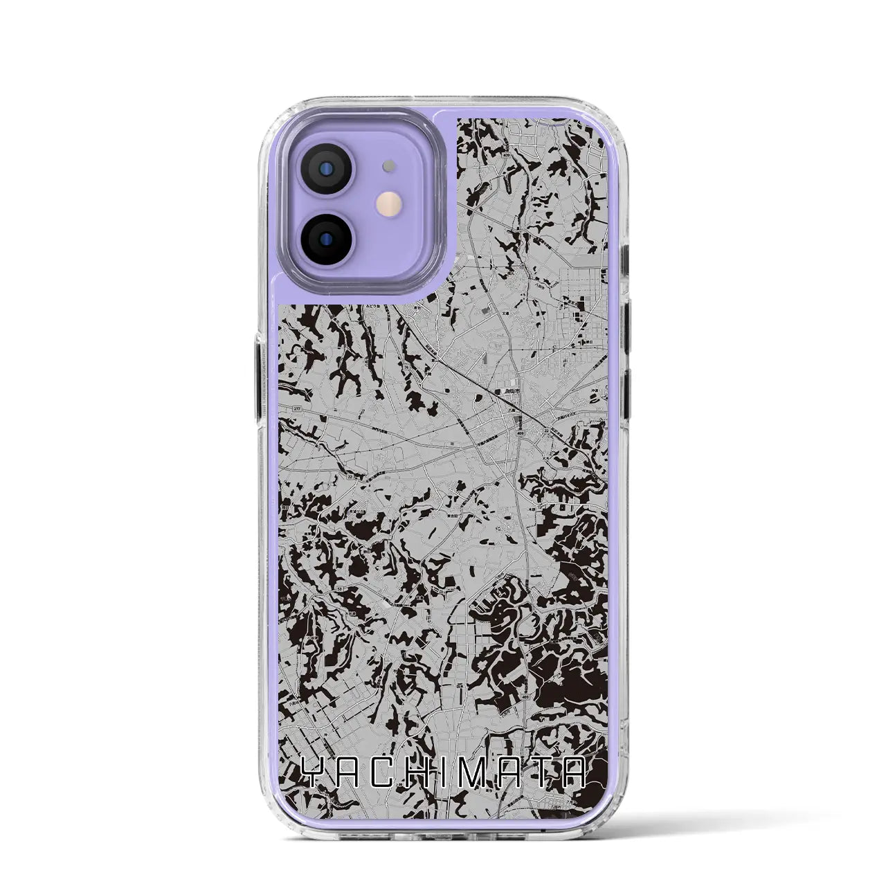 【八街(千葉県)】地図柄iPhoneケース(MagSafeタイプ)