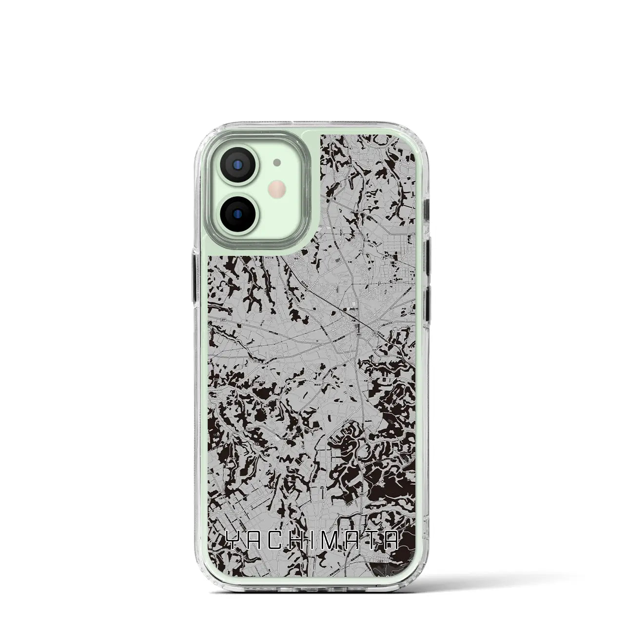 【八街(千葉県)】地図柄iPhoneケース(MagSafeタイプ)