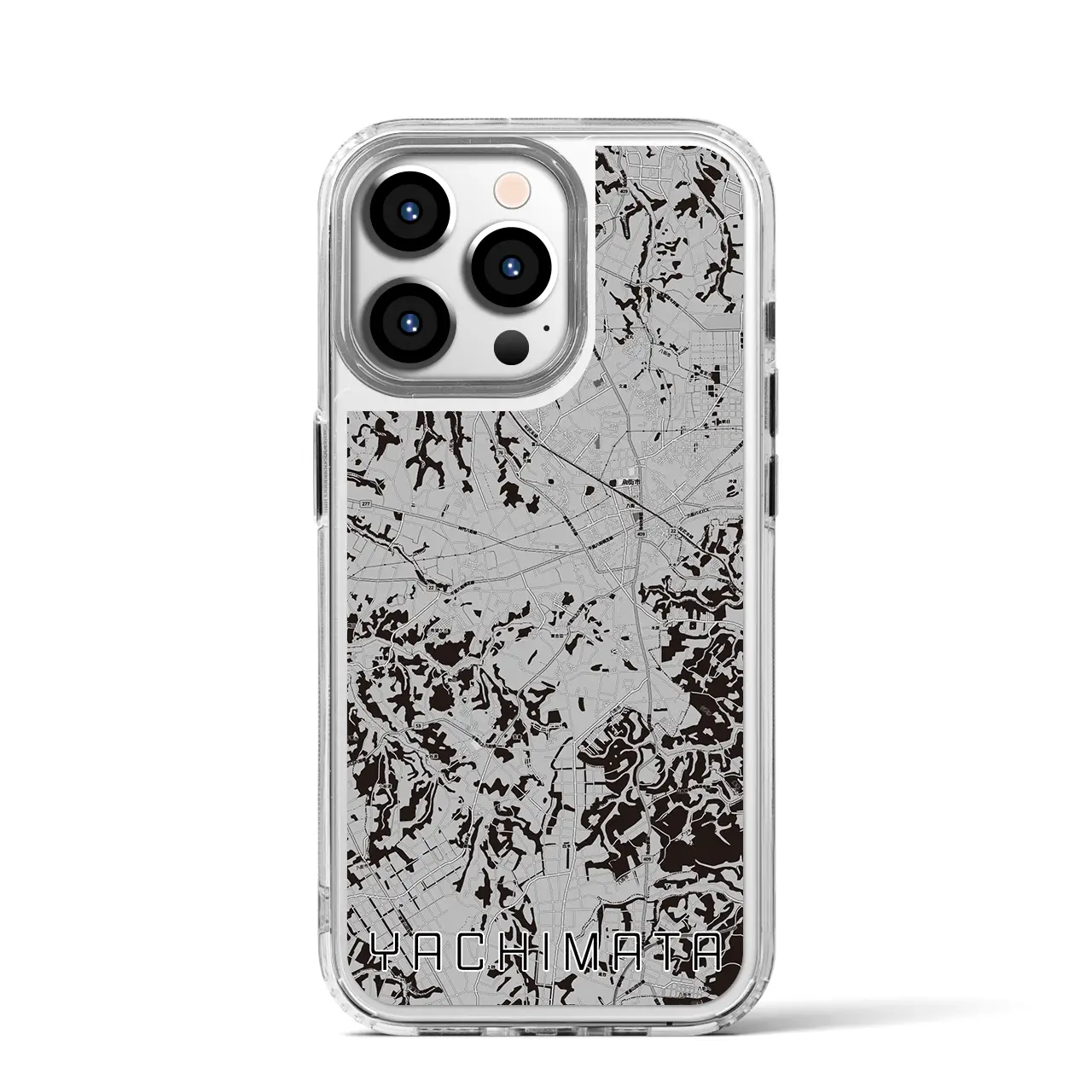 【八街(千葉県)】地図柄iPhoneケース(MagSafeタイプ)