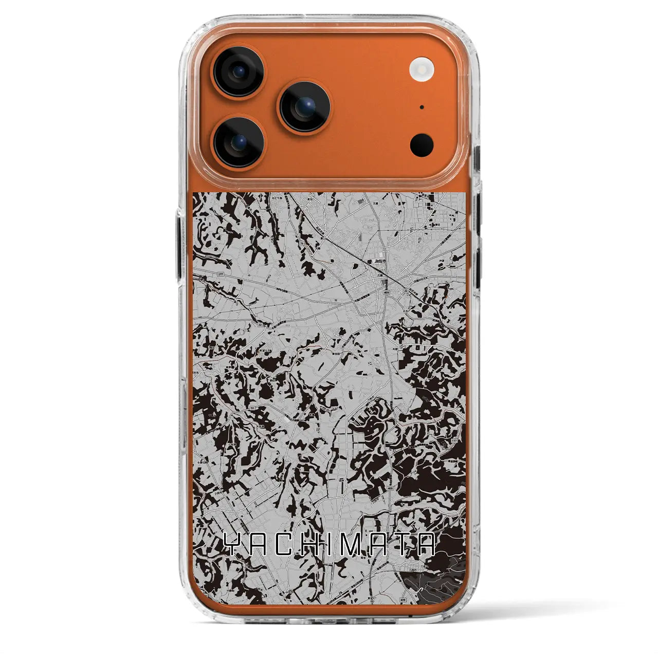 【八街(千葉県)】地図柄iPhoneケース(MagSafeタイプ)