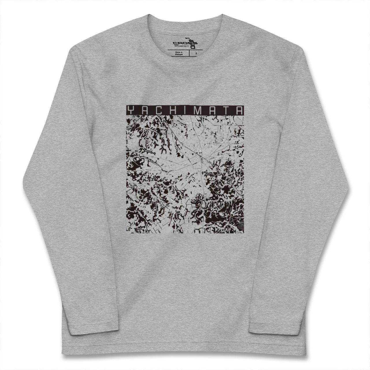 【八街(千葉県)】地図柄ロングスリーブTシャツ