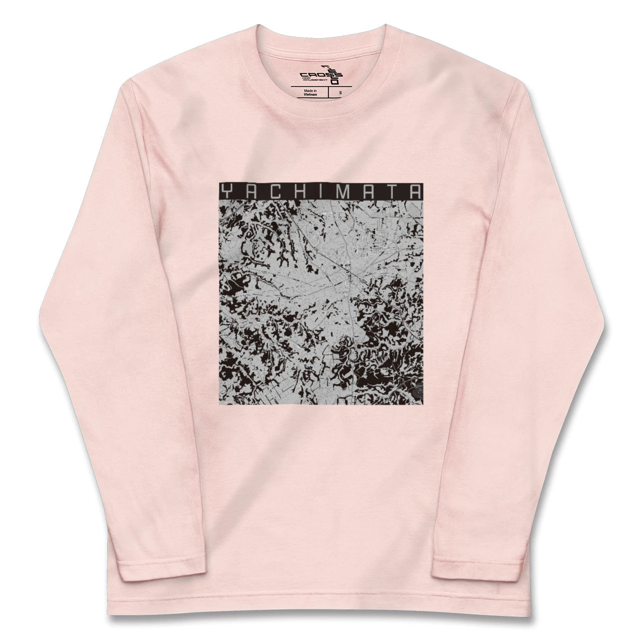 【八街(千葉県)】地図柄ロングスリーブTシャツ