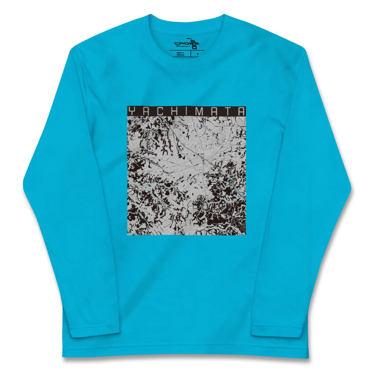 【八街(千葉県)】地図柄ロングスリーブTシャツ