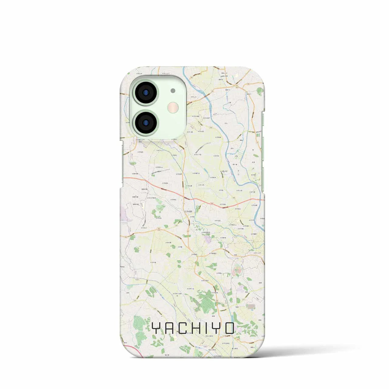 【八千代(茨城県)】地図柄iPhoneケース(バックカバータイプ)