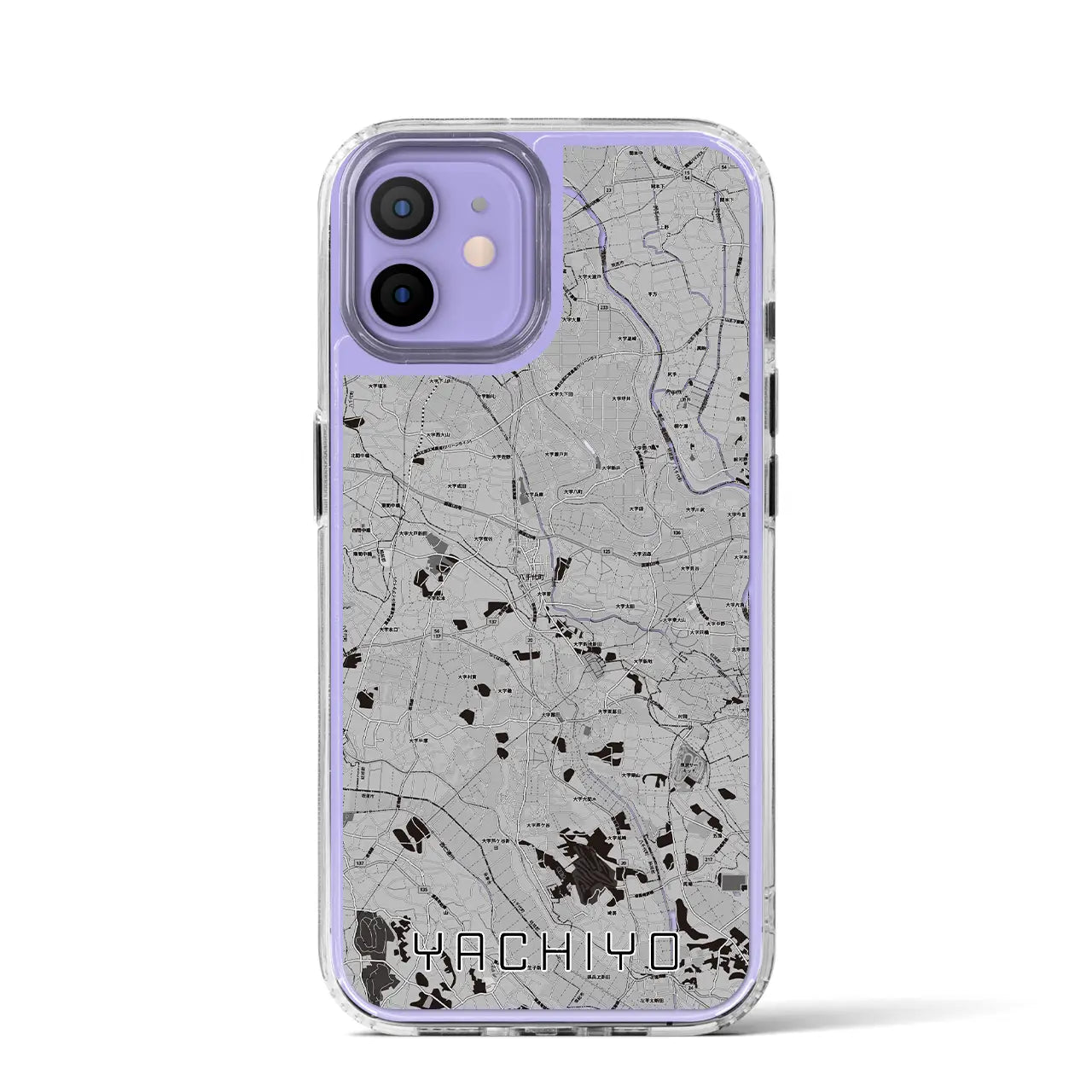 【八千代(茨城県)】地図柄iPhoneケース(MagSafeタイプ)