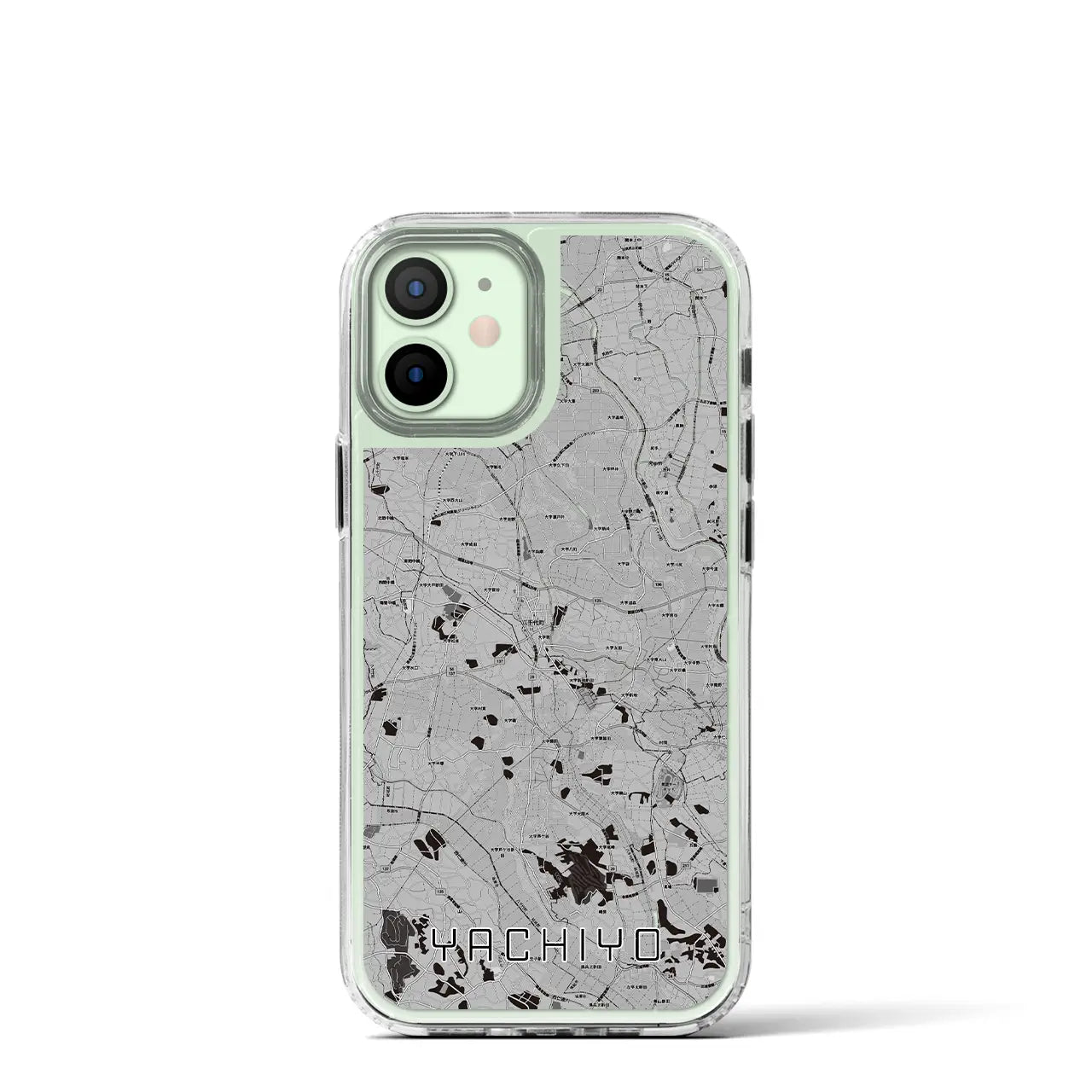 【八千代(茨城県)】地図柄iPhoneケース(MagSafeタイプ)