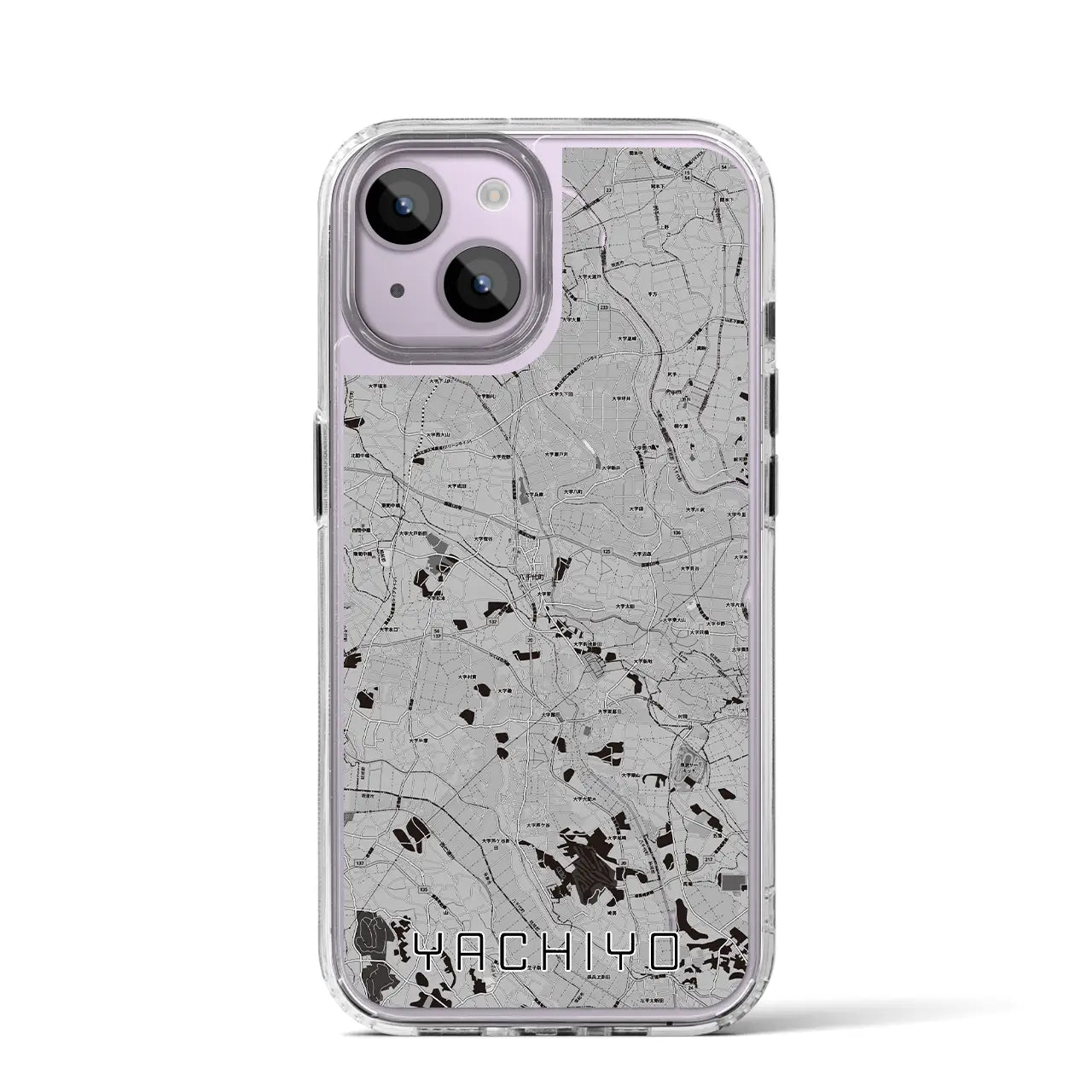 【八千代(茨城県)】地図柄iPhoneケース(MagSafeタイプ)