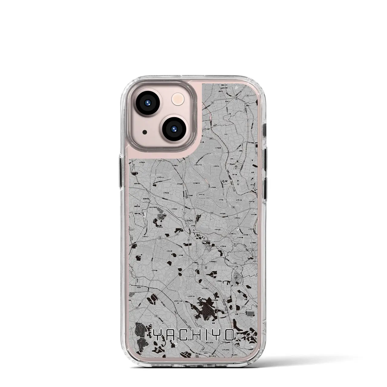 【八千代(茨城県)】地図柄iPhoneケース(MagSafeタイプ)