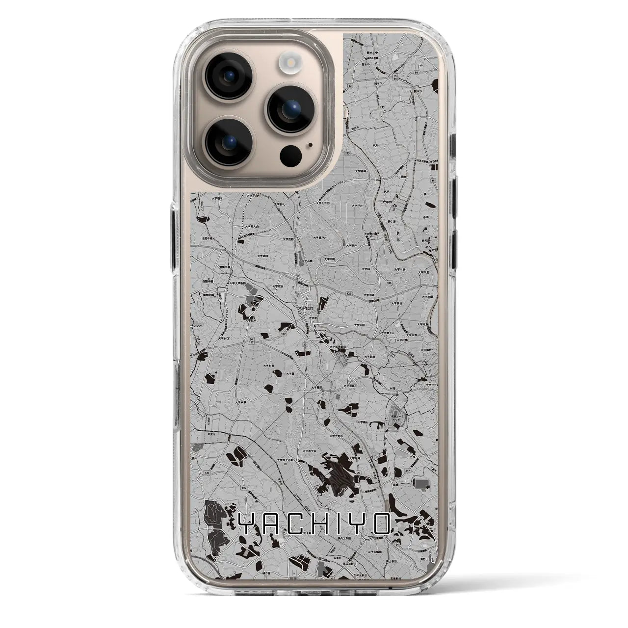 【八千代(茨城県)】地図柄iPhoneケース(MagSafeタイプ)