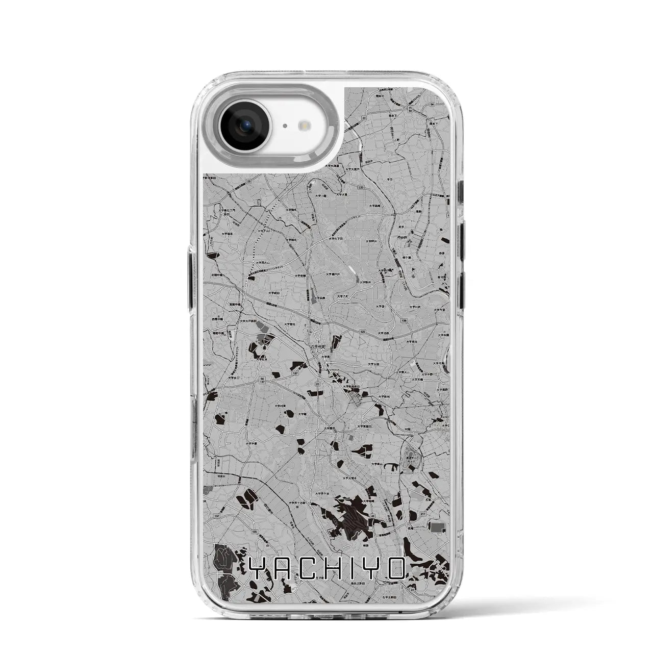 【八千代(茨城県)】地図柄iPhoneケース(MagSafeタイプ)