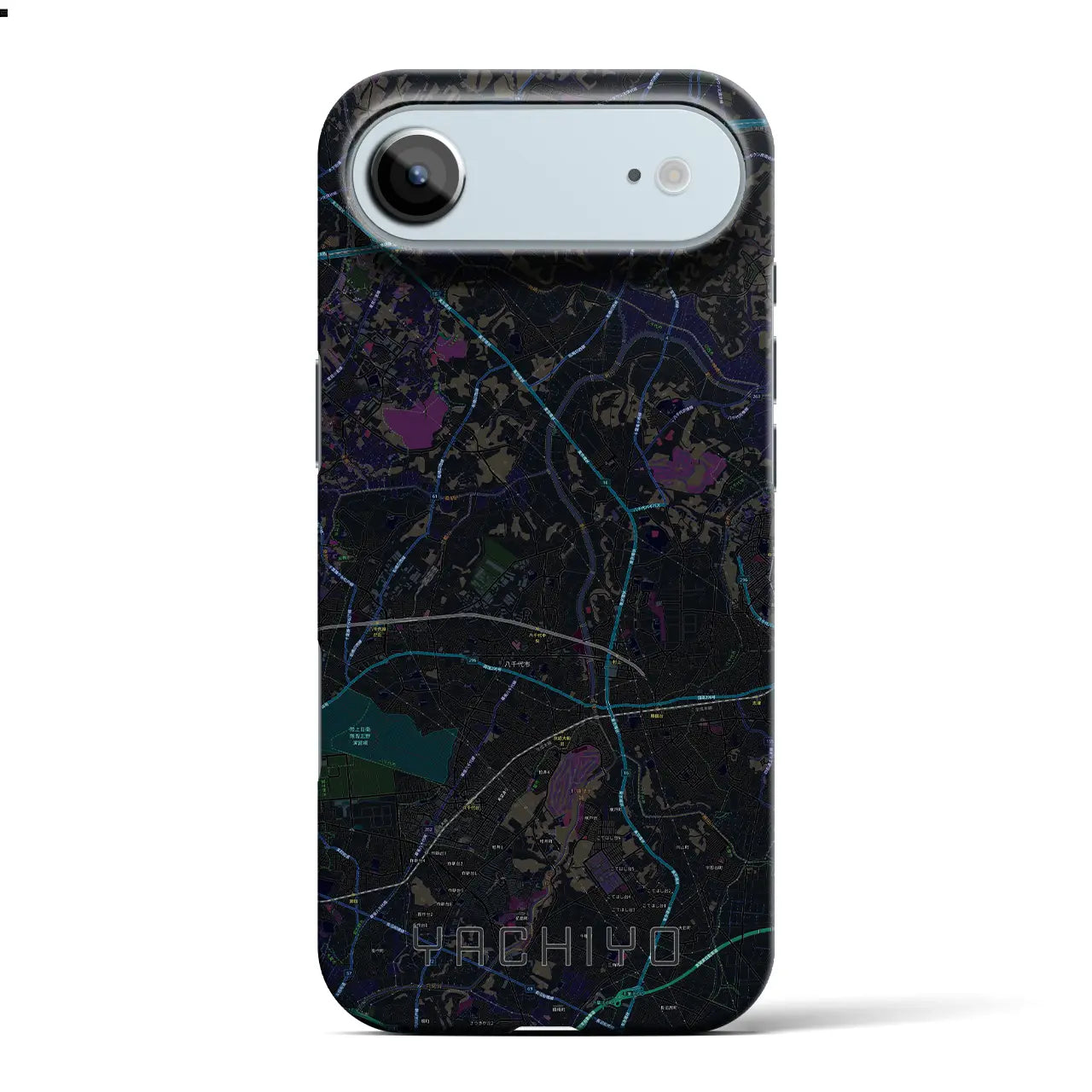 【八千代(千葉県)】地図柄iPhoneケース(バックカバータイプ)