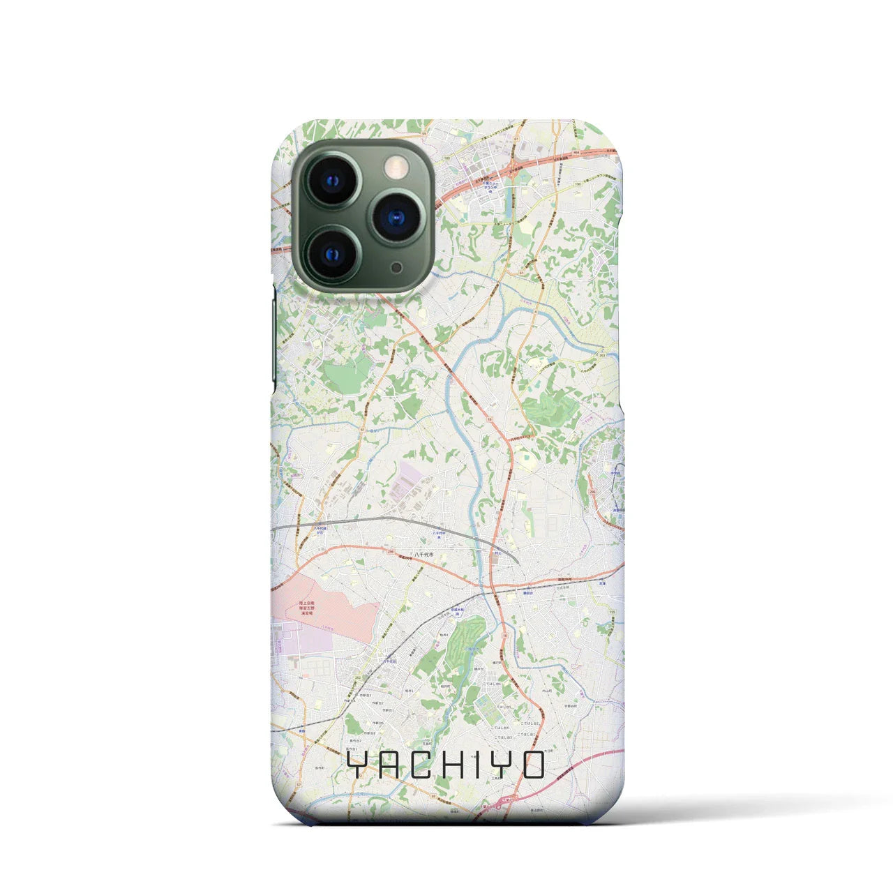 【八千代(千葉県)】地図柄iPhoneケース(バックカバータイプ)