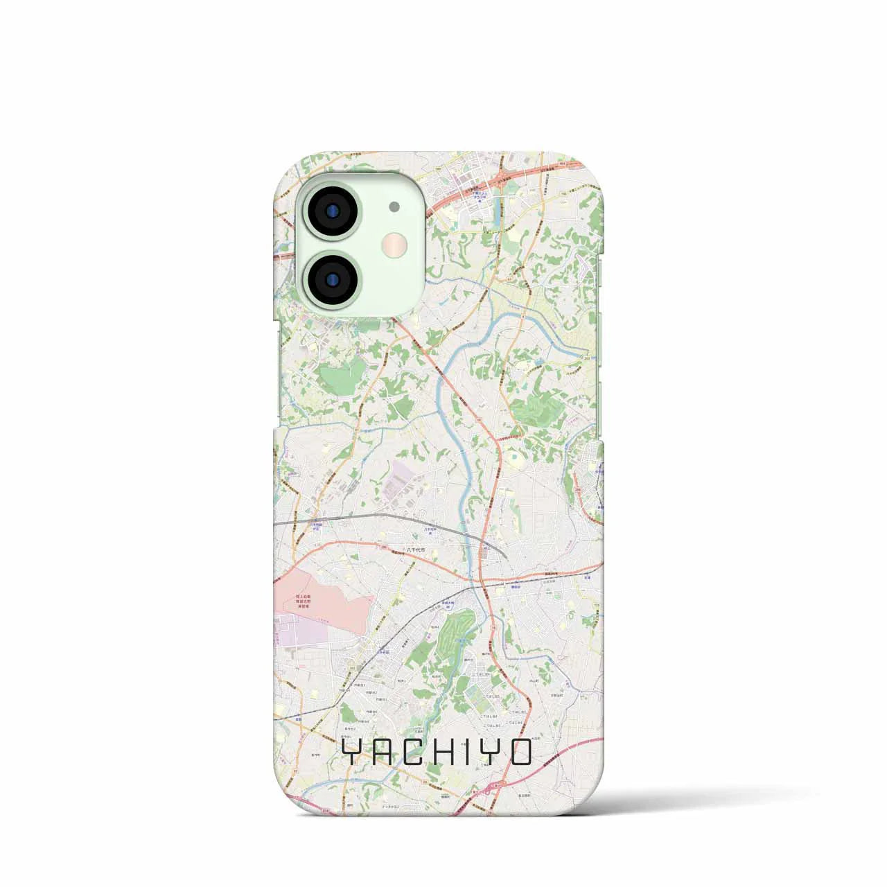 【八千代(千葉県)】地図柄iPhoneケース(バックカバータイプ)