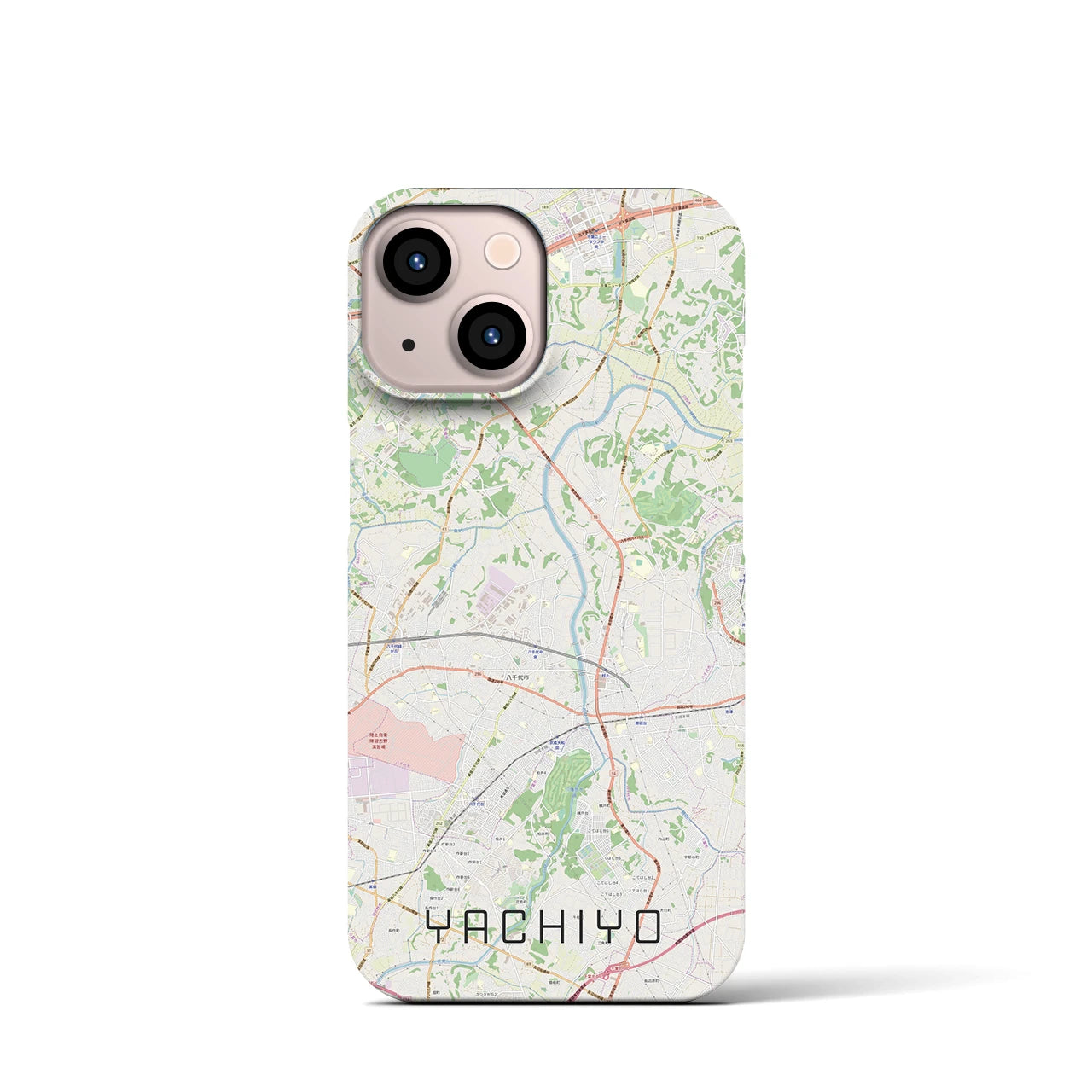 【八千代(千葉県)】地図柄iPhoneケース(バックカバータイプ)