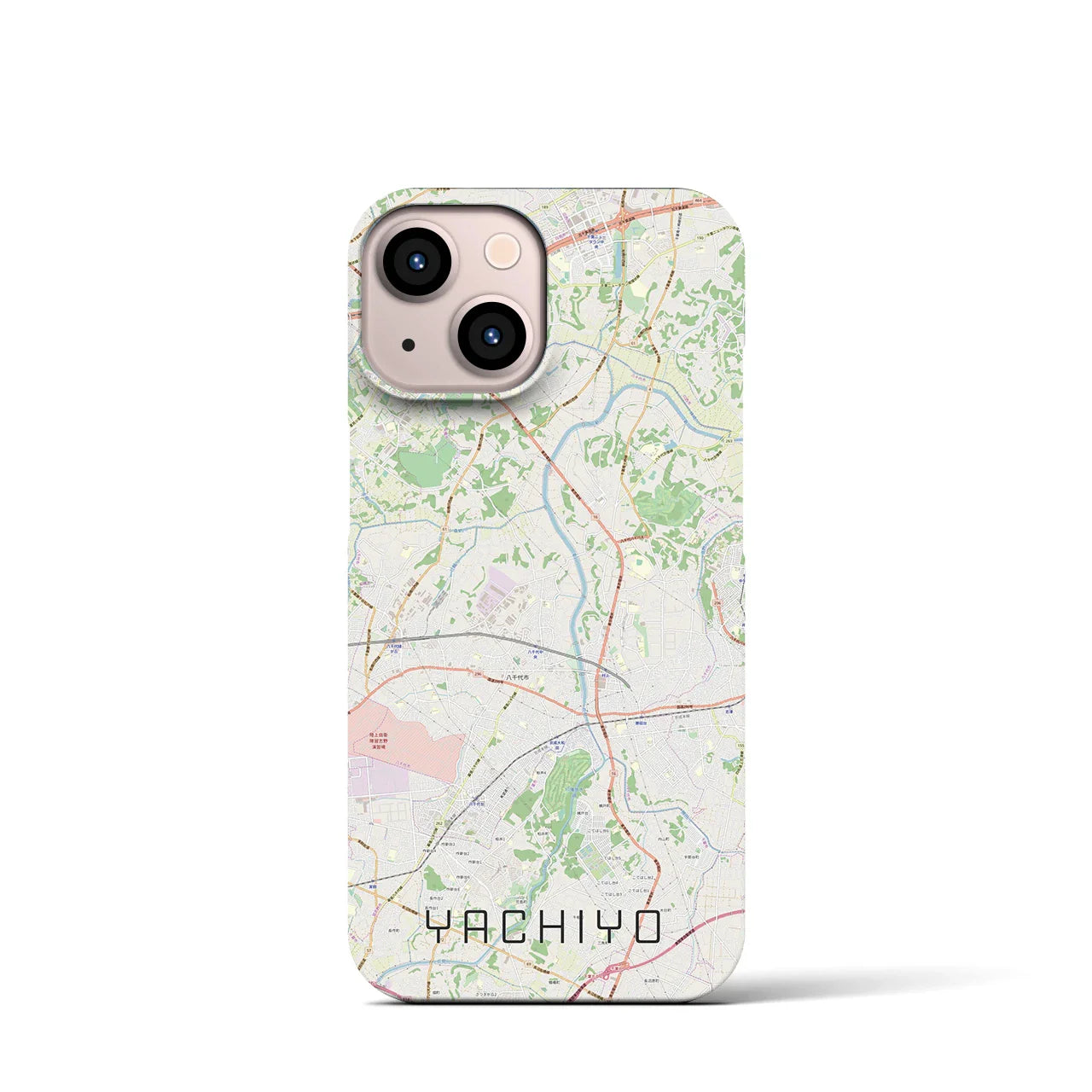 【八千代(千葉県)】地図柄iPhoneケース(バックカバータイプ)