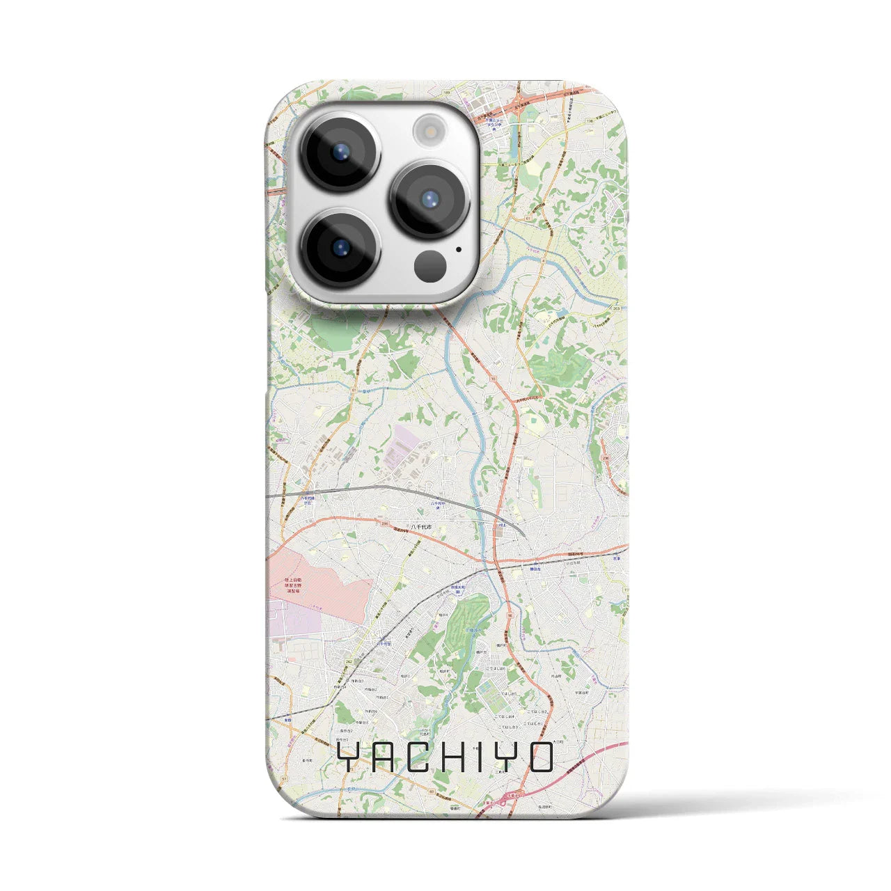 【八千代(千葉県)】地図柄iPhoneケース(バックカバータイプ)