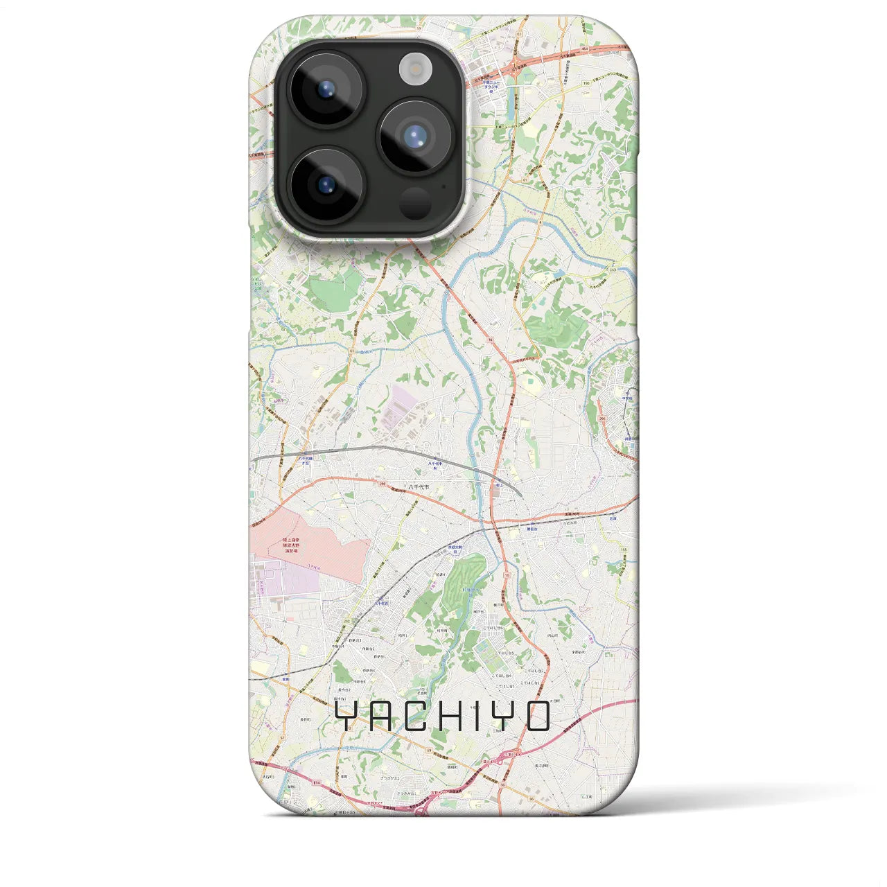 【八千代(千葉県)】地図柄iPhoneケース(バックカバータイプ)