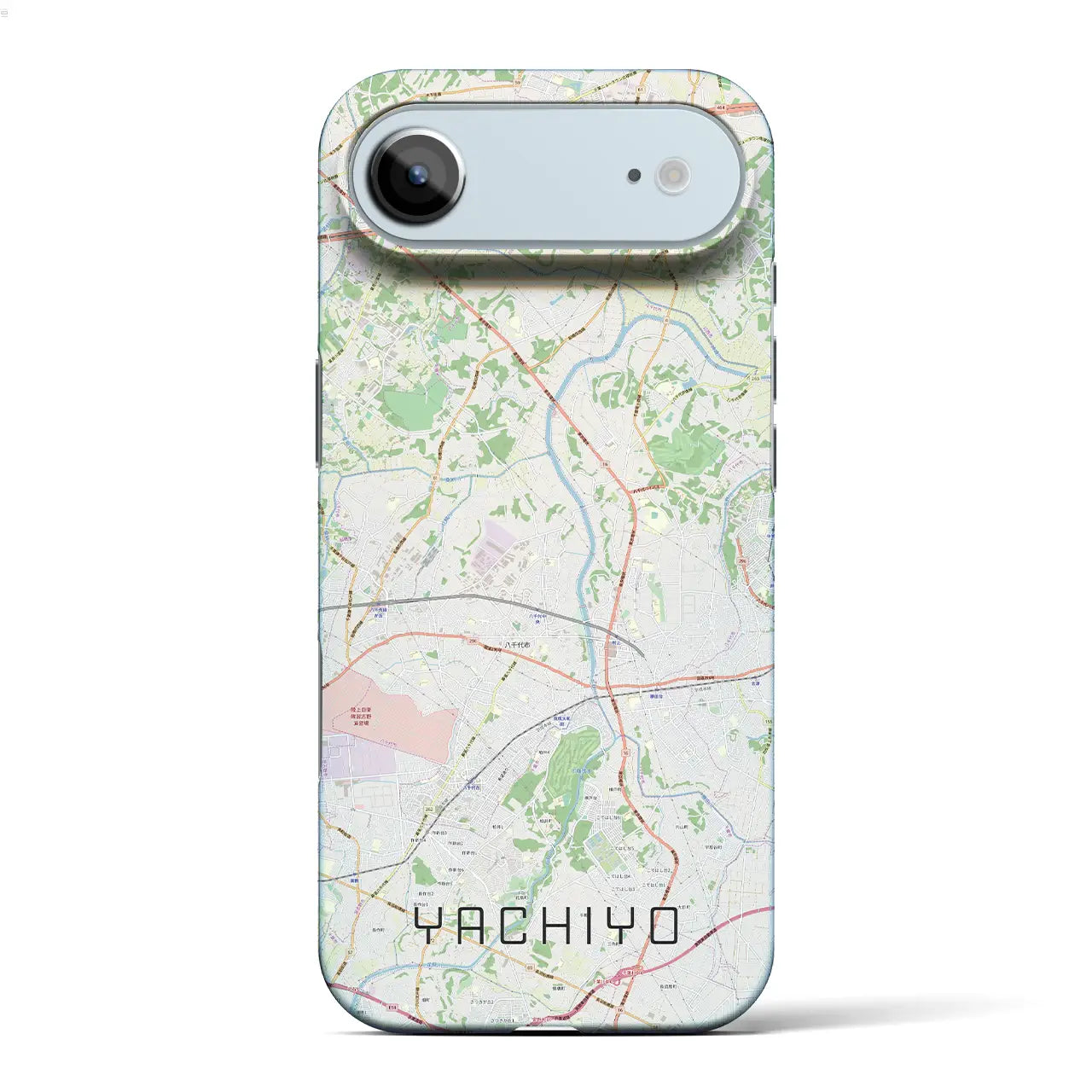 【八千代(千葉県)】地図柄iPhoneケース(バックカバータイプ)