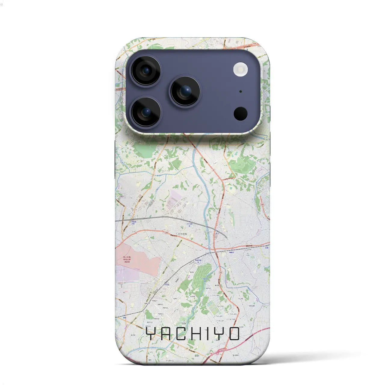 【八千代(千葉県)】地図柄iPhoneケース(バックカバータイプ)