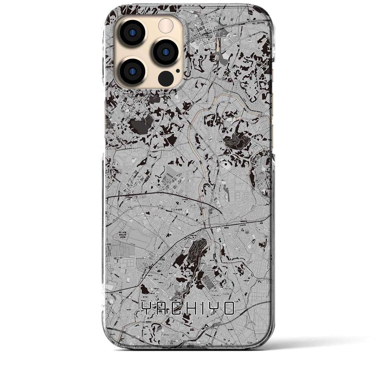 【八千代(千葉県)】地図柄iPhoneケース(クリアタイプ)