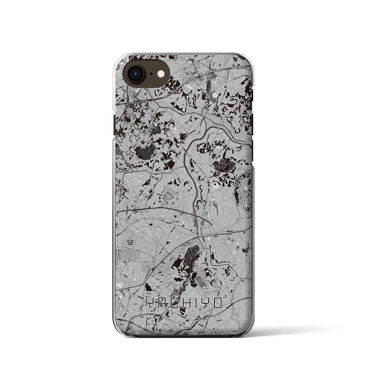 【八千代(千葉県)】地図柄iPhoneケース(クリアタイプ)