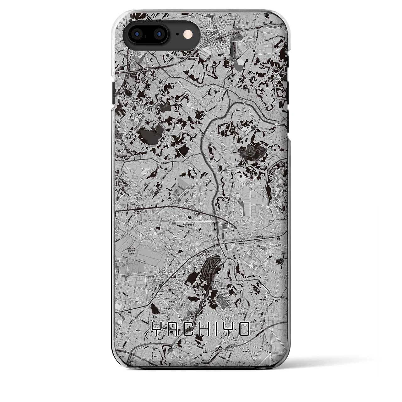 【八千代(千葉県)】地図柄iPhoneケース(クリアタイプ)