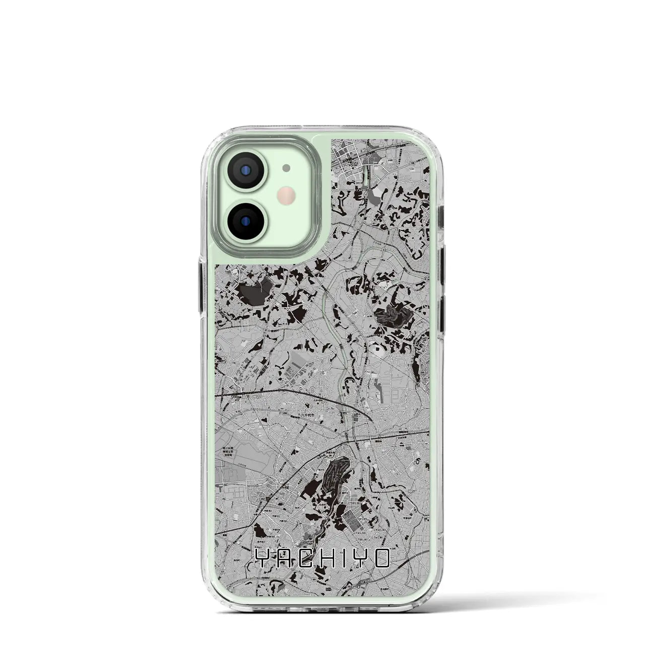 【八千代(千葉県)】地図柄iPhoneケース(MagSafeタイプ)