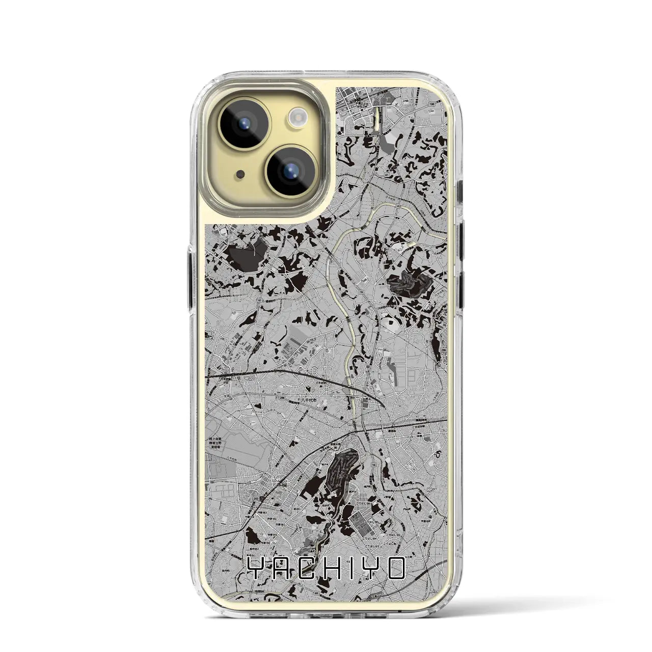 【八千代(千葉県)】地図柄iPhoneケース(MagSafeタイプ)