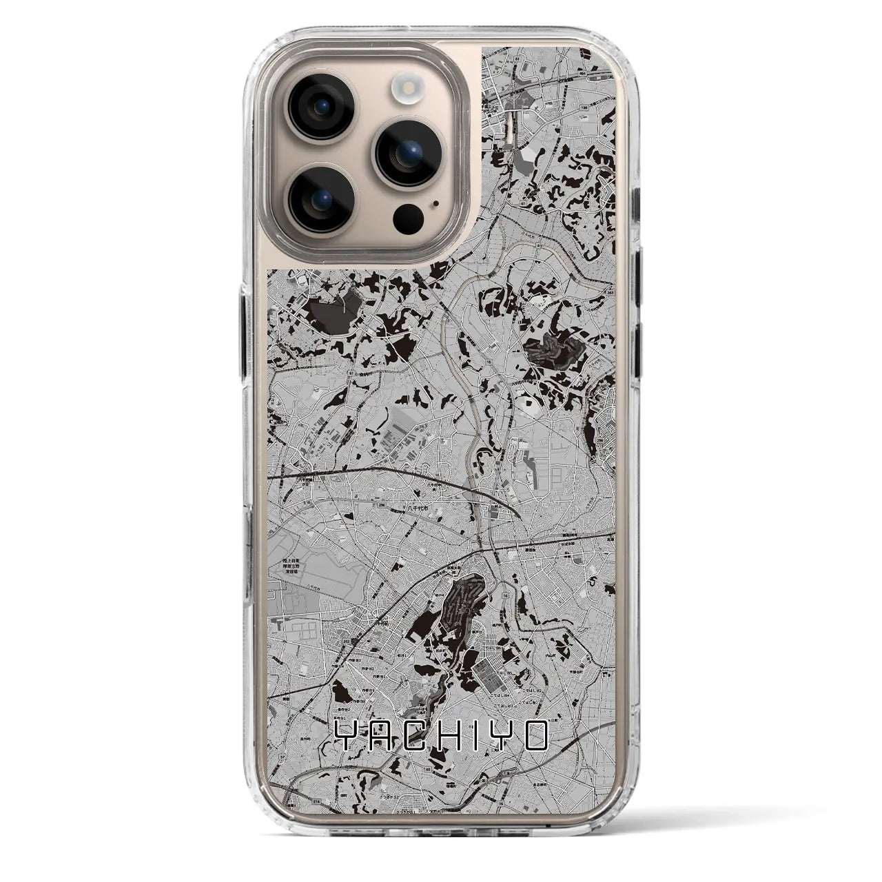 【八千代(千葉県)】地図柄iPhoneケース(MagSafeタイプ)