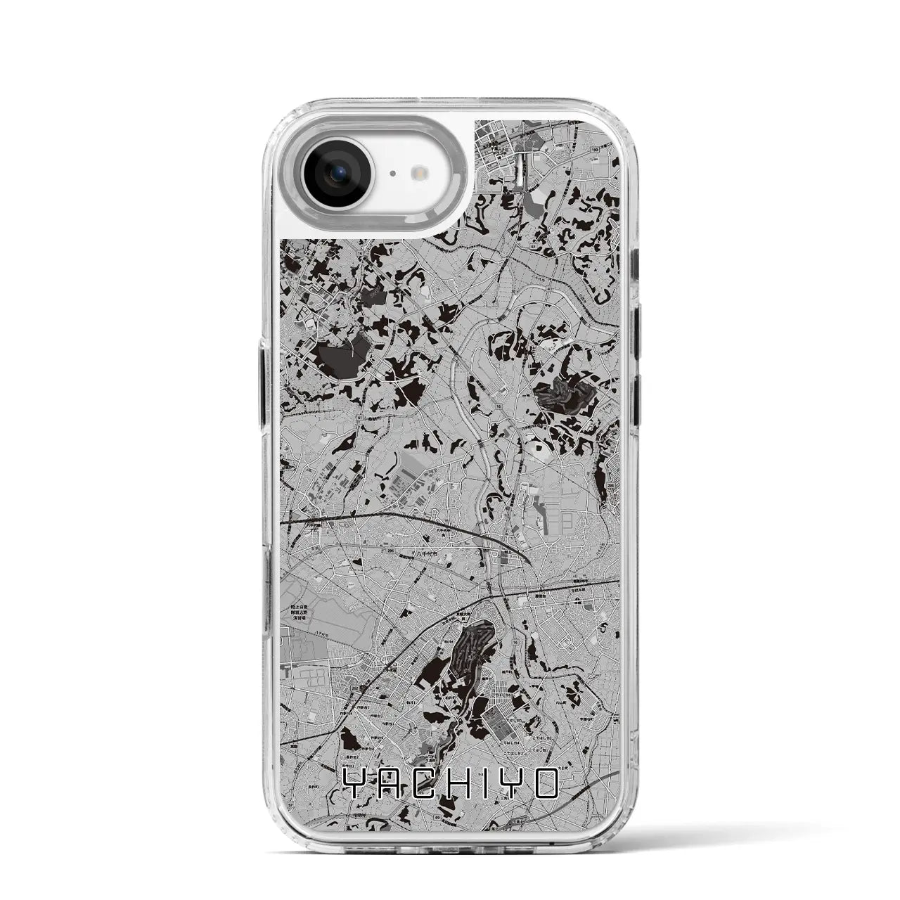 【八千代(千葉県)】地図柄iPhoneケース(MagSafeタイプ)