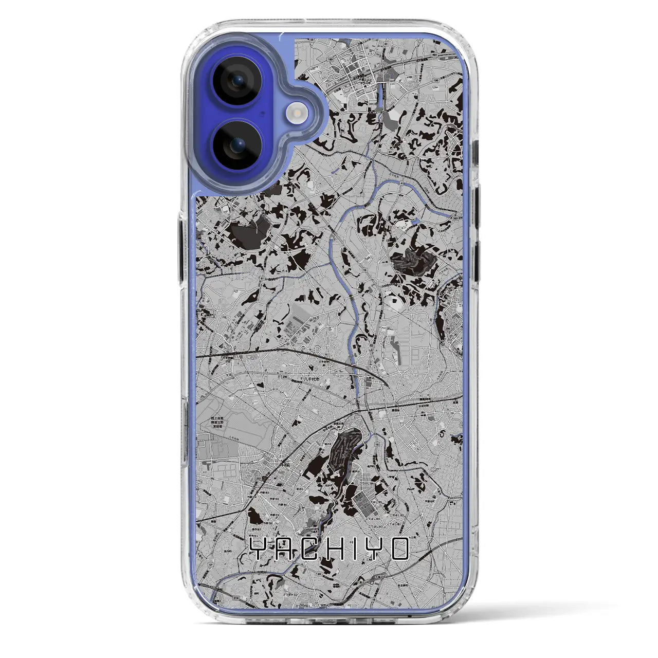 【八千代(千葉県)】地図柄iPhoneケース(MagSafeタイプ)