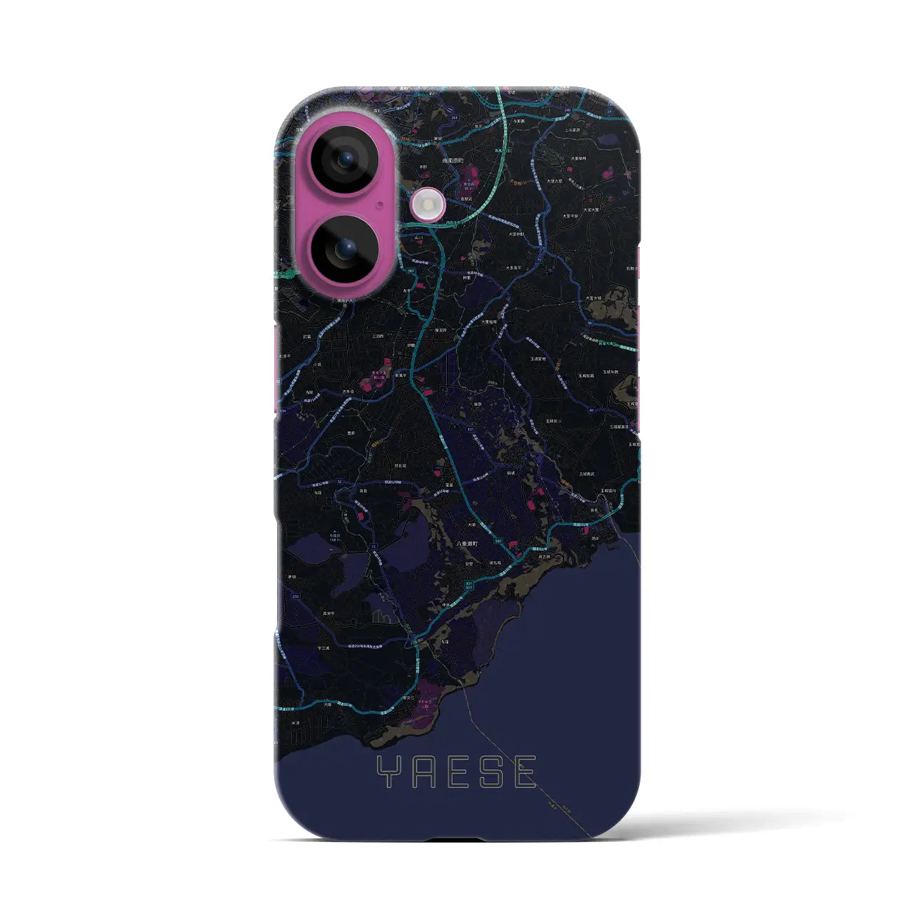 【八重瀬(沖縄県)】地図柄iPhoneケース(バックカバータイプ)