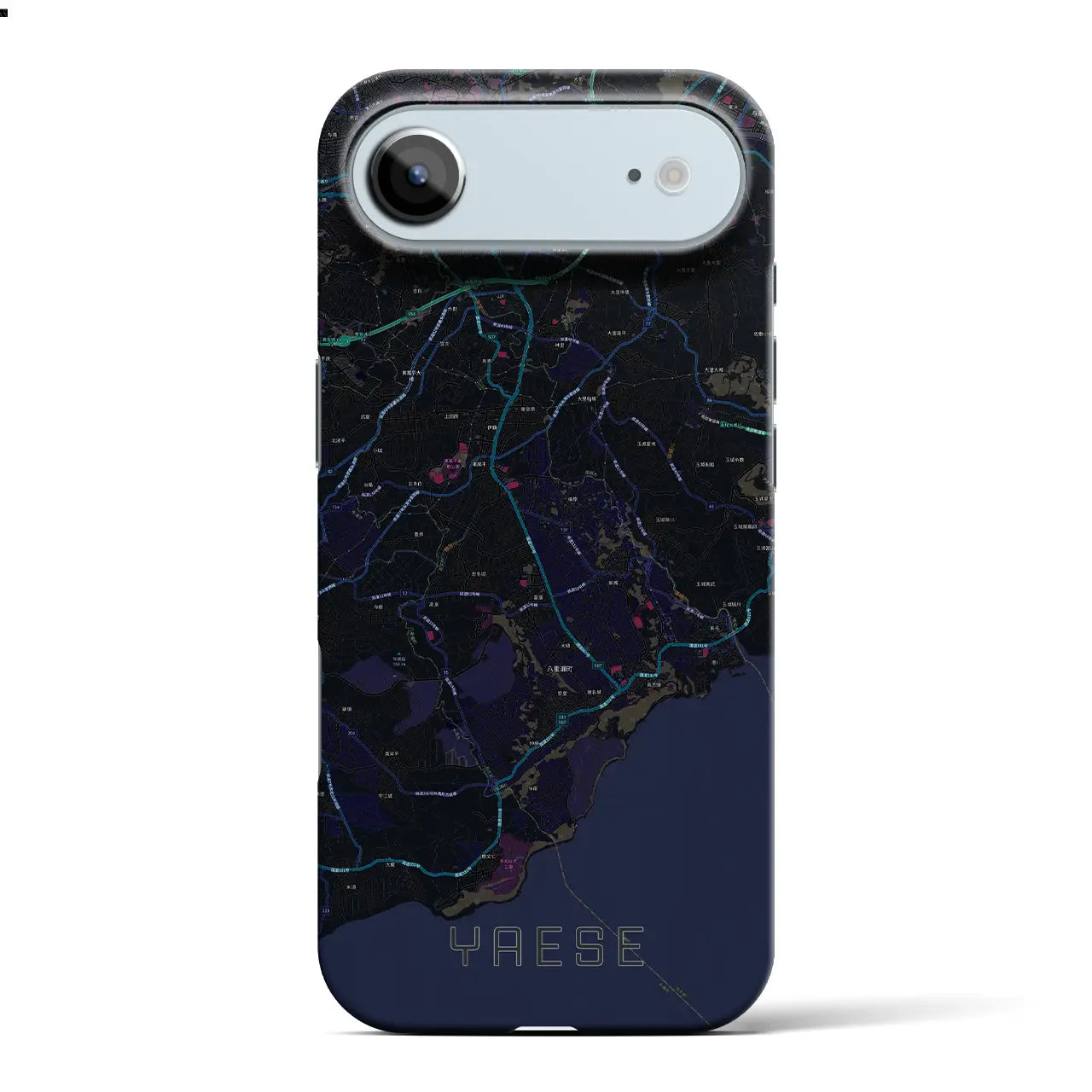 【八重瀬(沖縄県)】地図柄iPhoneケース(バックカバータイプ)