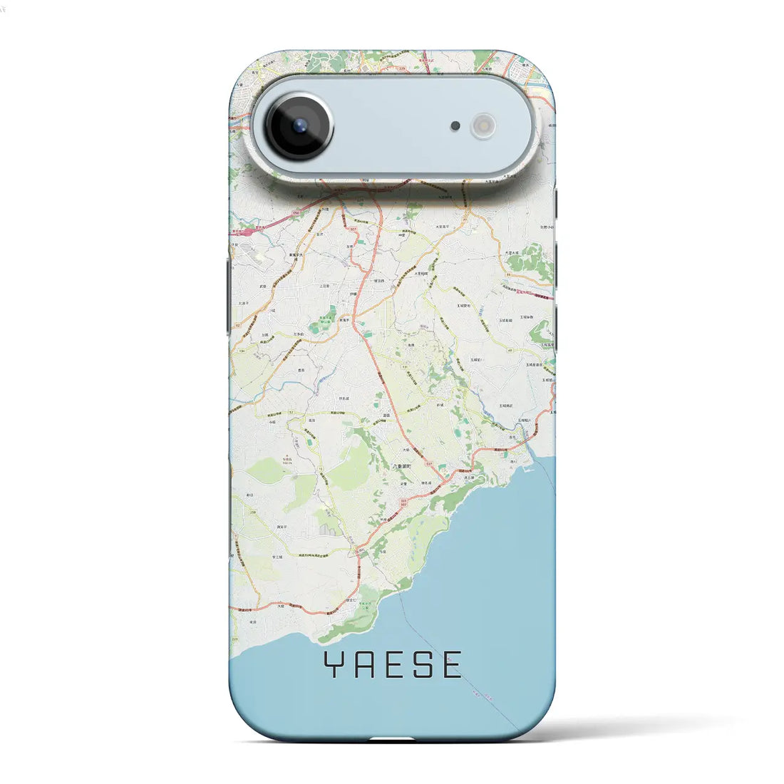 【八重瀬(沖縄県)】地図柄iPhoneケース(バックカバータイプ)ナチュラル・iPhone 17 Pro Max 用