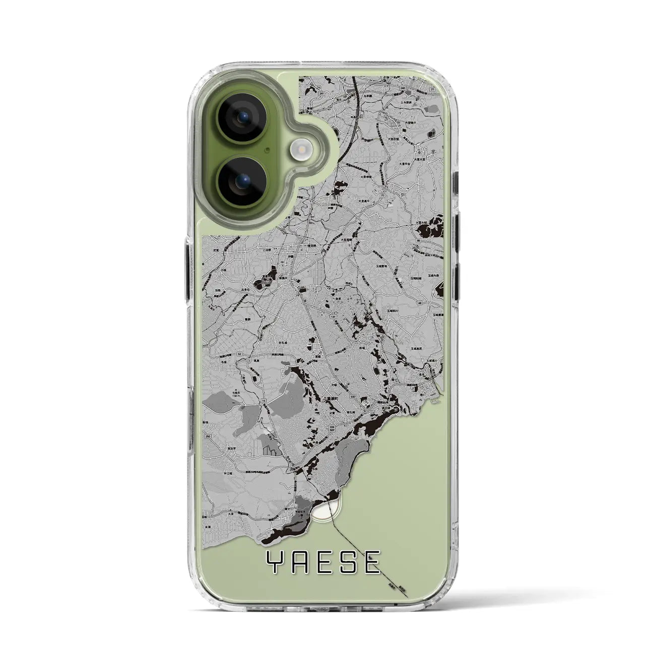 【八重瀬(沖縄県)】地図柄iPhoneケース(MagSafeタイプ)