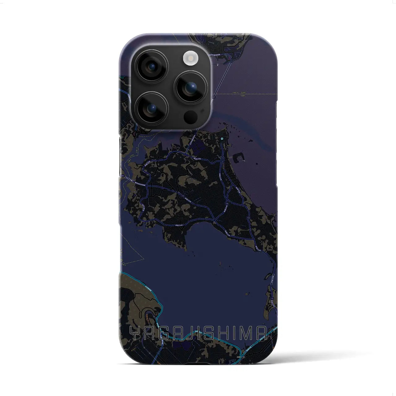 【屋我地島(沖縄県)】地図柄iPhoneケース(バックカバータイプ)