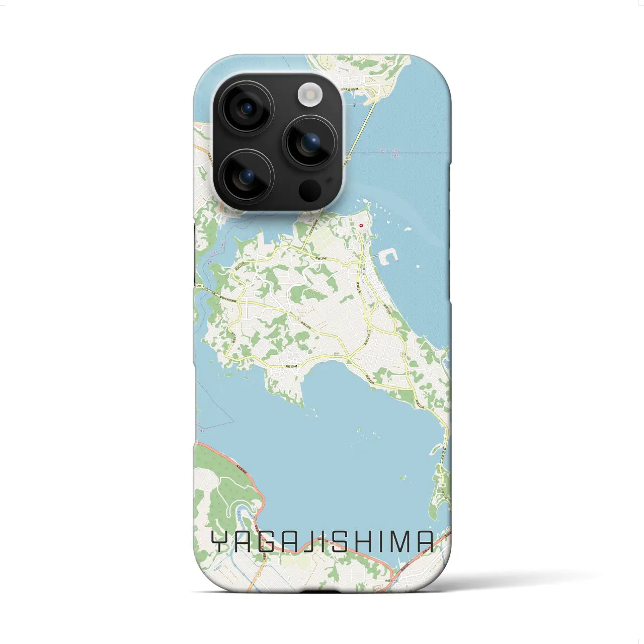 【屋我地島(沖縄県)】地図柄iPhoneケース(バックカバータイプ)
