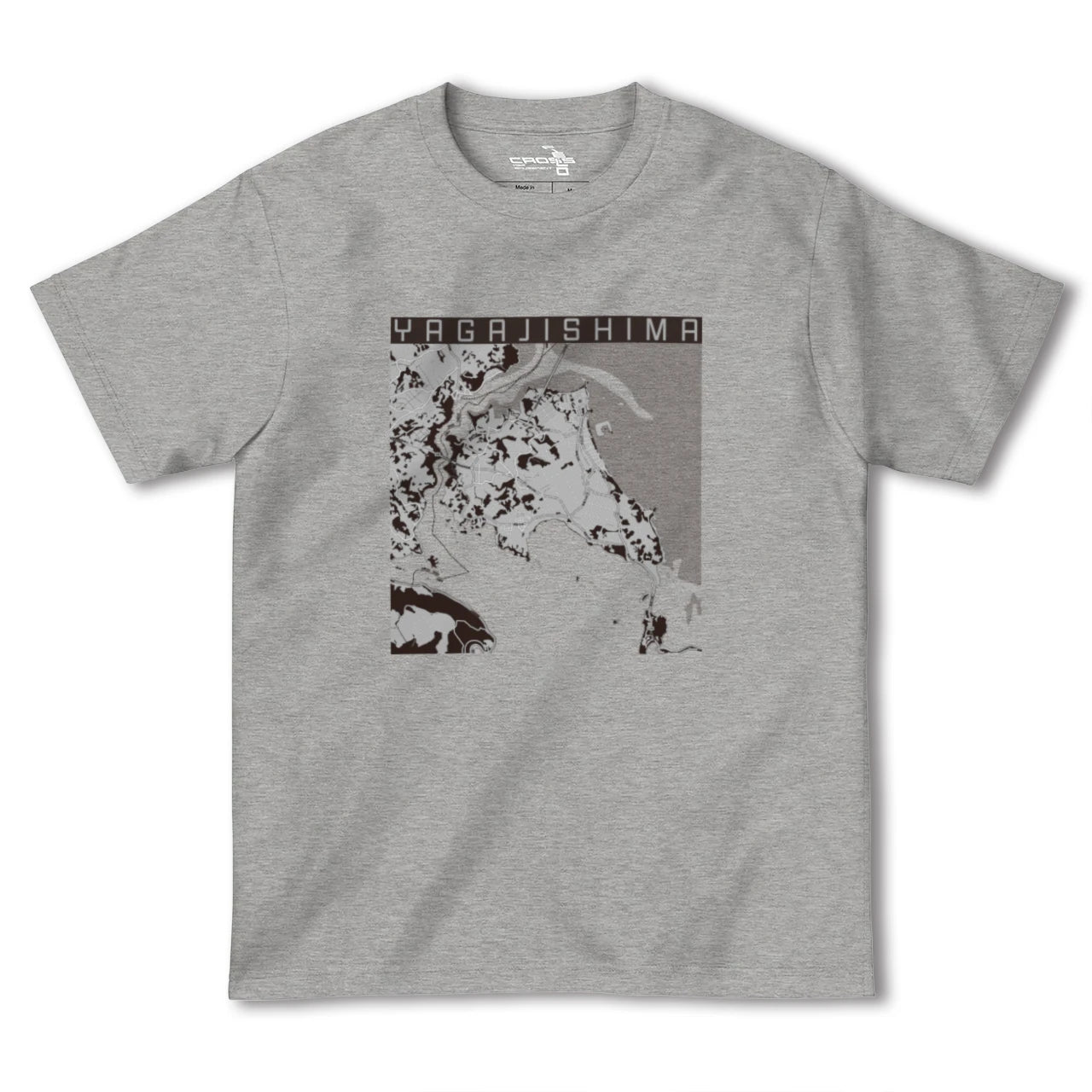 【屋我地島(沖縄県)】地図柄ヘビーウェイトTシャツ