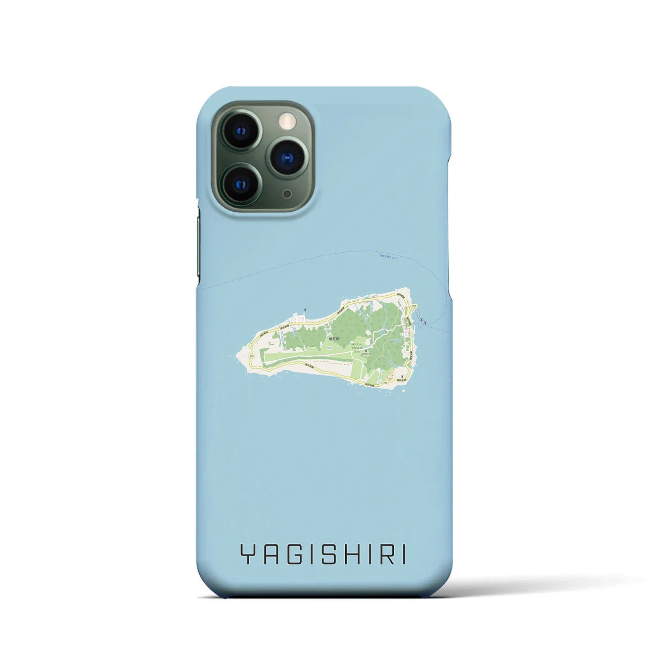 【焼尻(北海道)】地図柄iPhoneケース(バックカバータイプ)