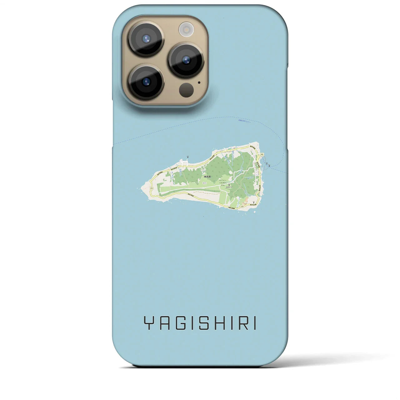【焼尻(北海道)】地図柄iPhoneケース(バックカバータイプ)