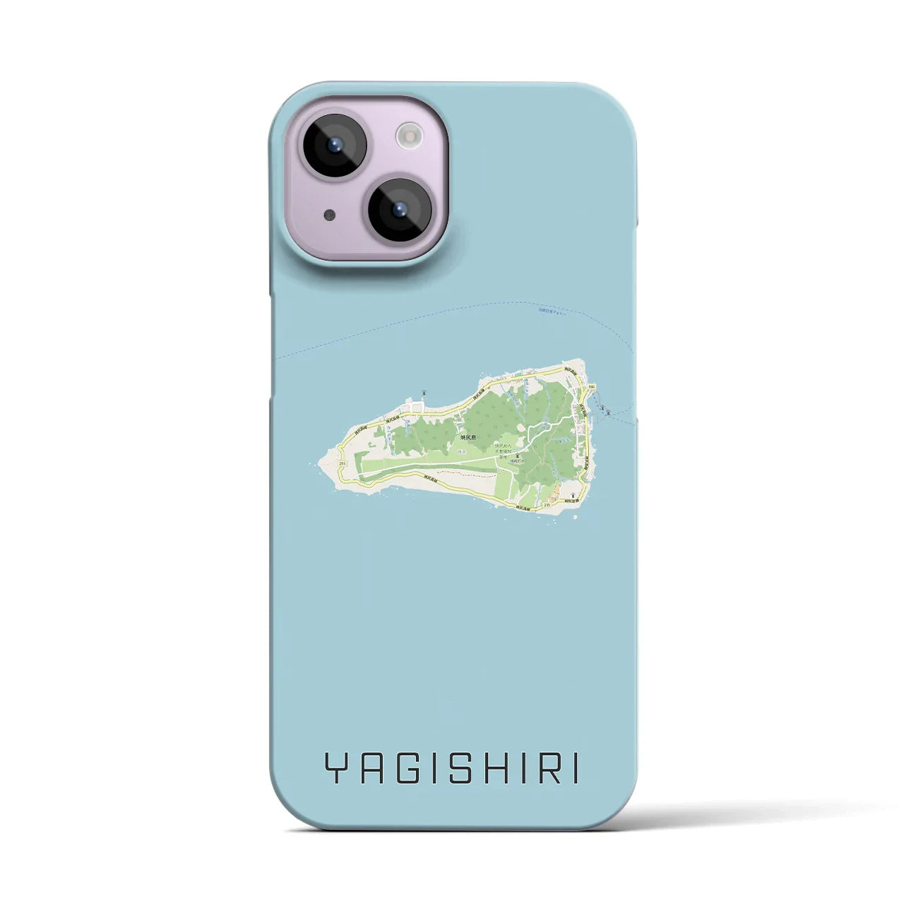 【焼尻(北海道)】地図柄iPhoneケース(バックカバータイプ)