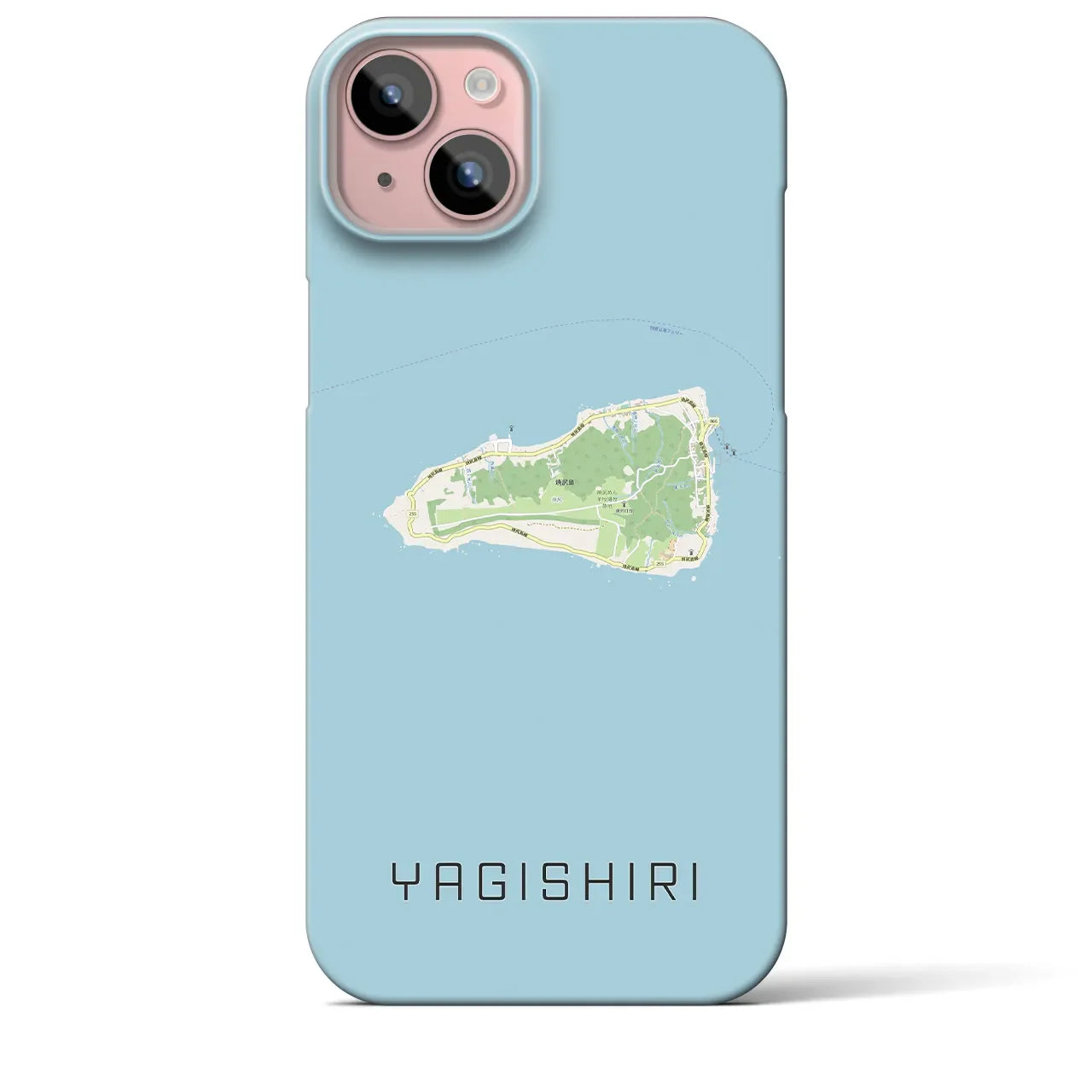 【焼尻(北海道)】地図柄iPhoneケース(バックカバータイプ)