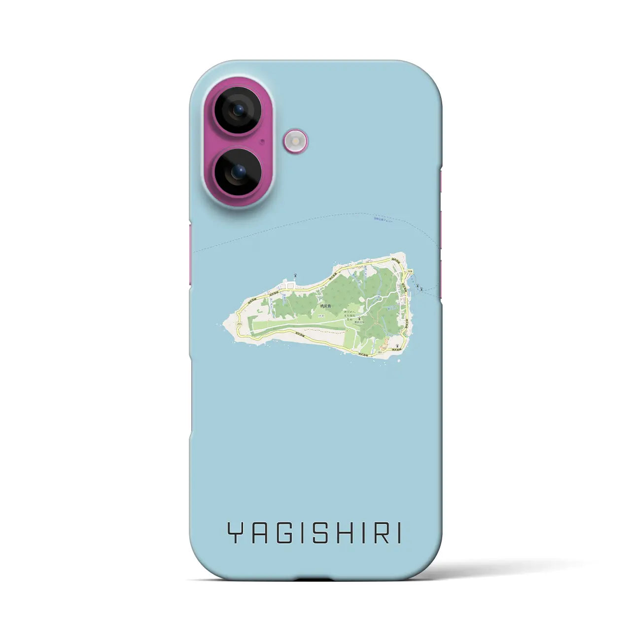 【焼尻(北海道)】地図柄iPhoneケース(バックカバータイプ)