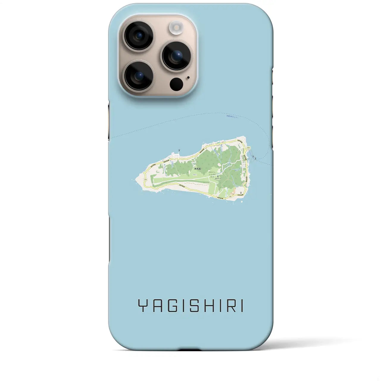 【焼尻(北海道)】地図柄iPhoneケース(バックカバータイプ)